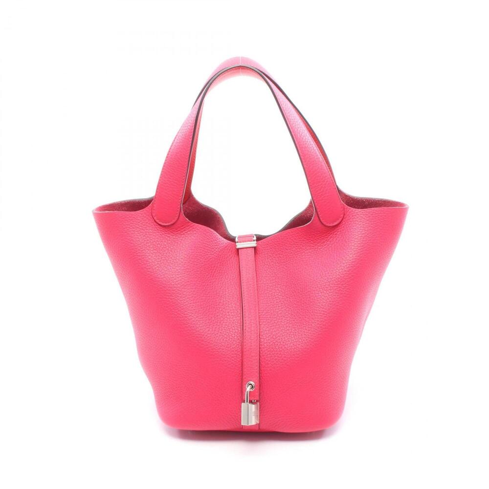 Hermes Picotin Lock MM Handbag, Leather, Taurillon Clemence Leather (Veau Swi...